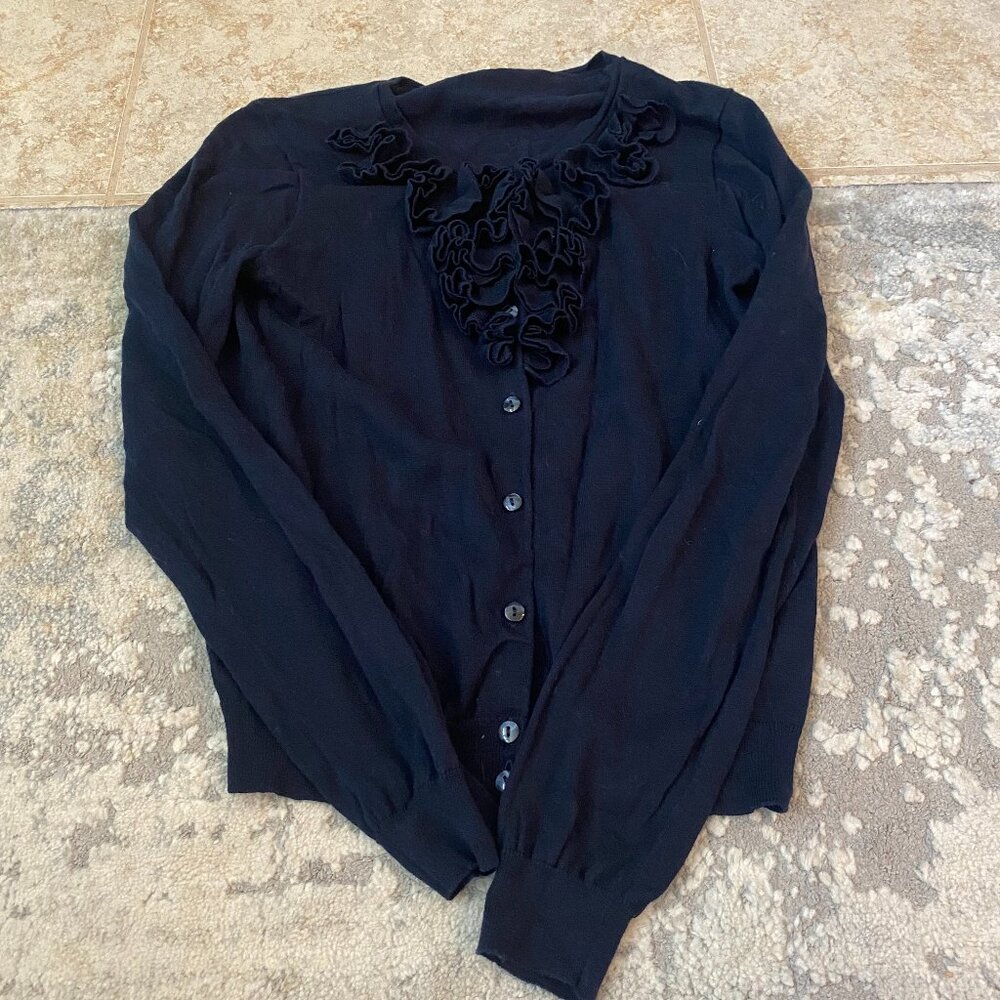 Ruffle Cardigan